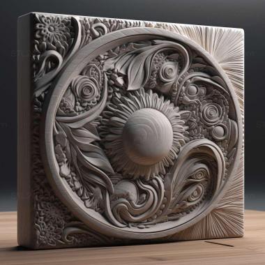 Patterns and decorations stl gray 2 3d model